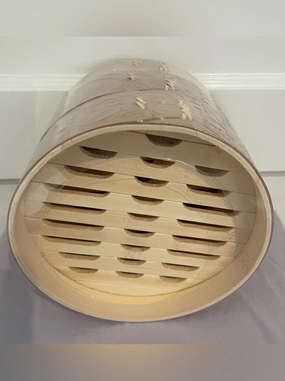 Bamboo Steamer Small Mini 7” Cooking Steam Dumplings Dim Sum Cuisine New